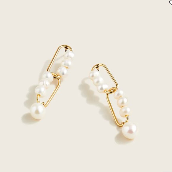 J. Crew Jewelry - J. Crew Cressida Pearl Chain Earrings - NWT